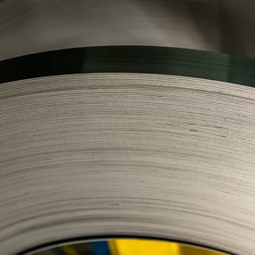 Metal material stacked into a pile