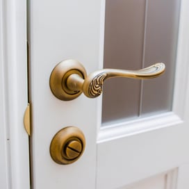 Brass doorhandle