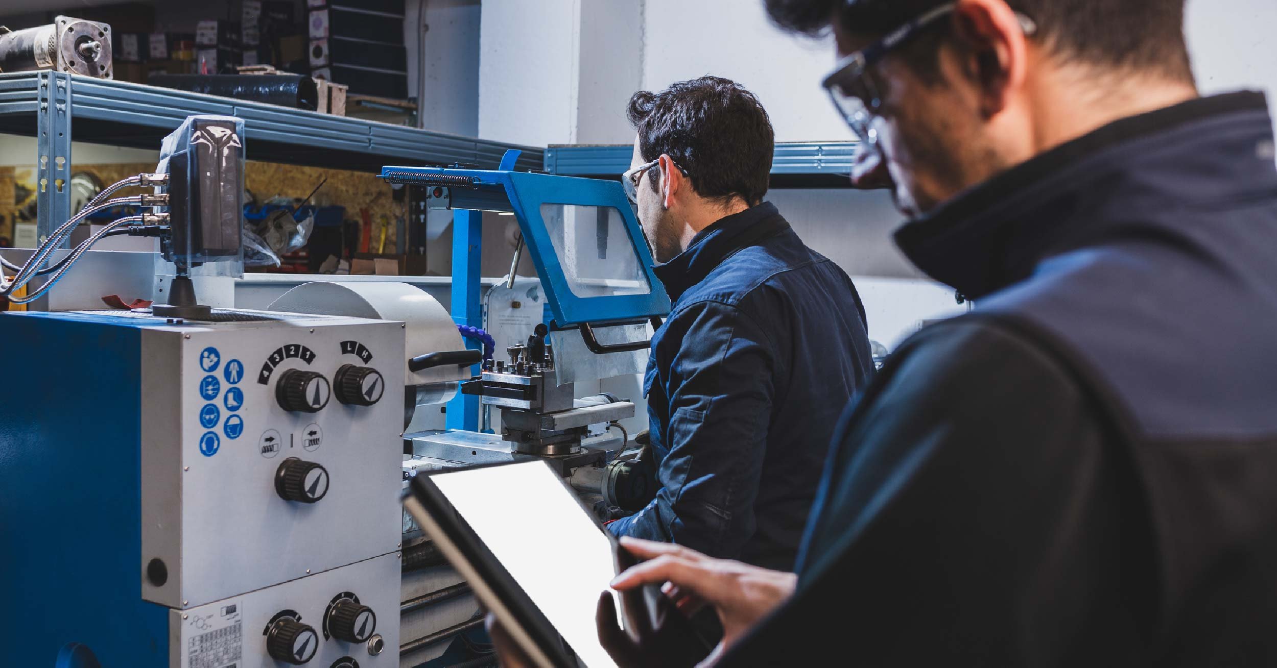 Manufacturers using a CNC milling machine
