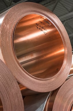 Mead Metals coil of Beryllium Copper