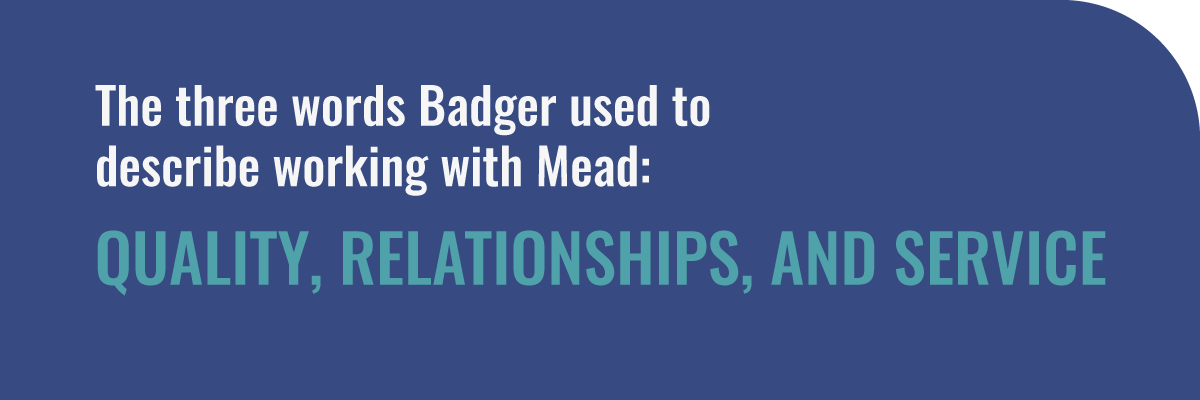 Badger pull quote