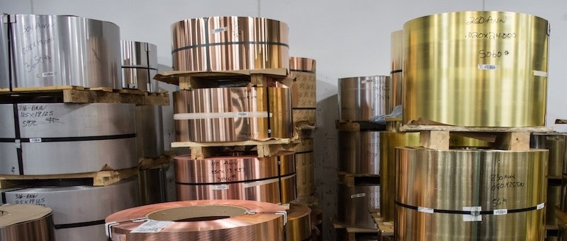 stacks of different types of metal coils
