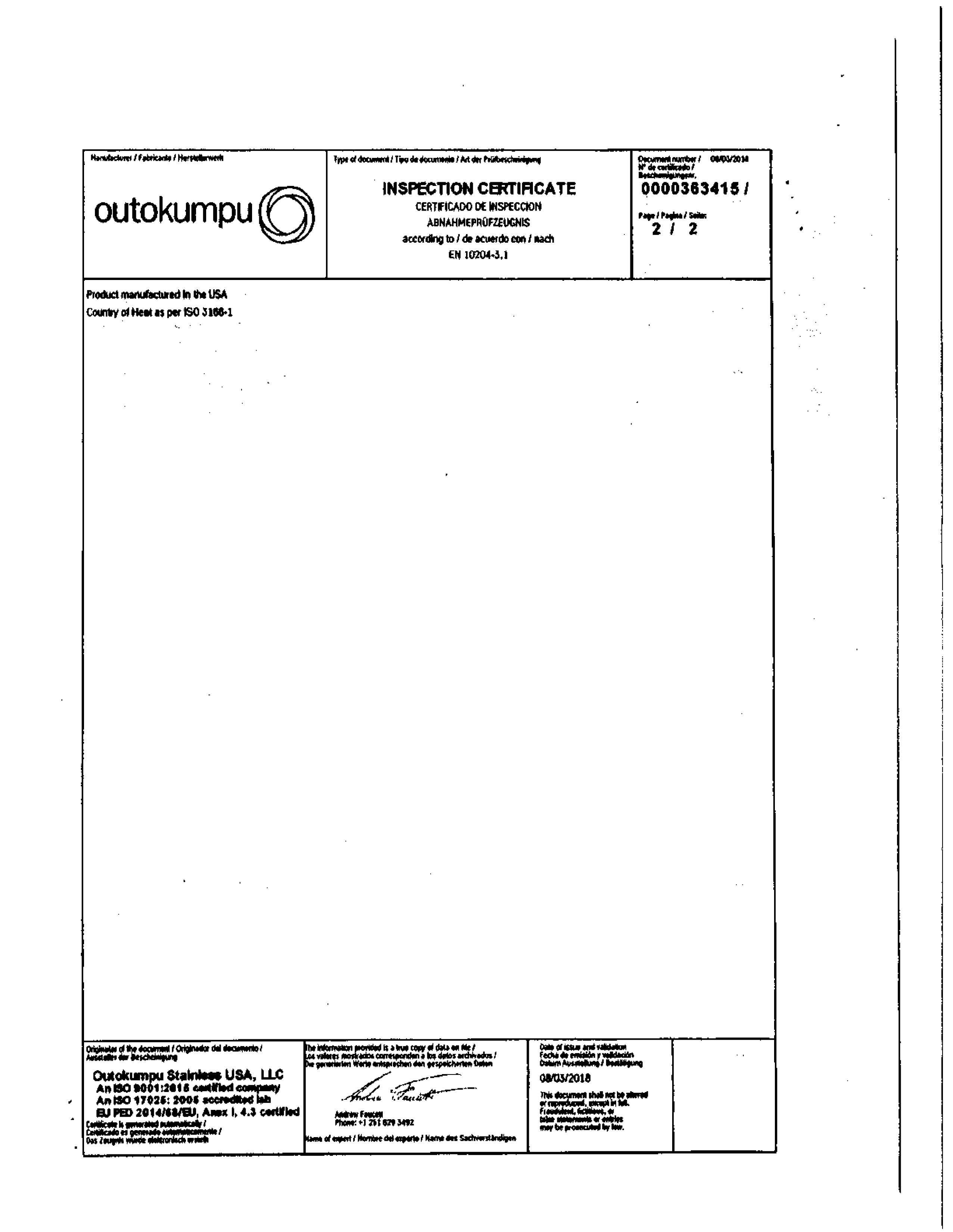 mill test report example page 3